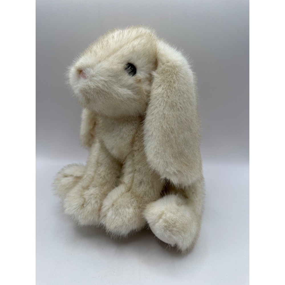Douglas Cuddle Toy 9" Cream Ivory Tipped Lop Rabbit Bunny Long Ears #15731 2025